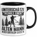 Biathlon Tasse Geschenk Wintersport Geschenke Unterschätze Niemals Einen Alten Mann Der Biathlon Guckt Trendation