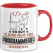 Programmierer Geschenk Tasse So Gut Kann Nur Ein Programmierer Aussehen Geschenkidee Kaffee-Becher Rot Trendation