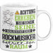 Rockmusiker Geschenk Tasse Lustiger Spruch Erheben Sie Sich Der Rockmusiker Betritt den Raum Weiß Trendation