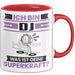 DJ Tasse Geschenk für DJ Geburtstag Lustiger Spruch Kaffee-Becher Was Ist Deine Superkraft Rot Trendation