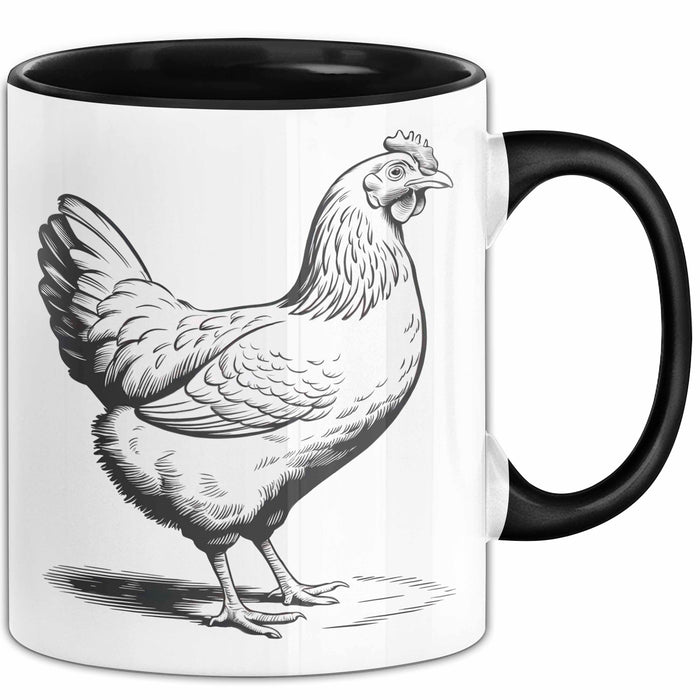 Huhn Tier Bauer Tasse Becher Geschenk Lustige Geschenkidee Spruch Trendation
