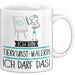 Geschenk für Tierkunst-Malerin Tasse Lustige Geschenkidee Geburtstag Ich Bin Tierkunst-Malerin Ich Darf Das Weiß Trendation