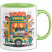 Strassen Food Liebhaber Tasse Geschenkidee für Foodtruck Fan Grün Trendation