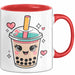 Bubble Liebhaber Tasse Geschenkidee für Boba Fan Rot Trendation