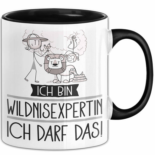 Geschenk für Wildnisexpertin Tasse Lustige Geschenkidee Geburtstag Ich Bin Wildnisexpertin Ich Darf Das Trendation