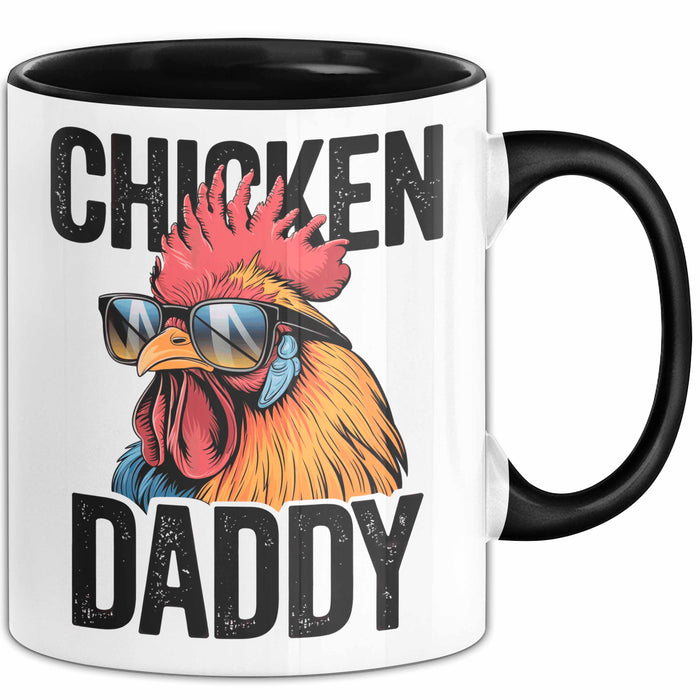 Huhn Tier Bauer Tasse Becher Geschenk Lustige Geschenkidee Spruch Hühnerpapa Trendation