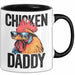 Huhn Tier Bauer Tasse Becher Geschenk Lustige Geschenkidee Spruch Hühnerpapa Trendation