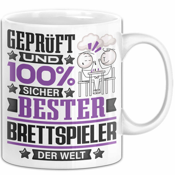 Brettspieler Geschenk Lustiger Spruch für Brettspieler Geschenkidee Bester Brettspieler Der Welt Weiß Trendation