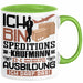 Speditionskaufmann Ausbildung Tasse Geschenk Ich Bin Speditionskaufmann In Der Ausbildung Ich Darf Das Geschenkidee Spruch Grün Trendation