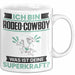 Rodeo-Cowboy Tasse Geschenk für Rodeo-Cowboy Geburtstag Lustiger Spruch Kaffee-Becher Was Ist Deine Superkraft Weiß Trendation