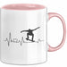 Skateboarder Geschenk Tasse Herzschlag Geschenkidee Jungs Skater Rosa Trendation