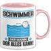 Schwimmer Tasse Geschenk für Schwimmer Der Mann Der Alles Kann Geschenkidee zum Geburtstag Rosa Trendation
