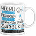 Sängerin Tasse Geschenk Spruch Wer Will Schon Prinzessin Sein Wenn Man Auch Sängerin Sein Kann Weiß Trendation