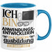Anwendungsentwicklerin Ausbildung Start Geschenk Tasse Ich Bin Anwendungsentwicklerin In Der Ausbildung Ich Darf Das Kaffee-Becher Geschenkidee Blau Trendation
