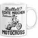 Motocross Tasse Geschenk Mädchen Frauen Balett Echte Mädchen Fahren Motocross Becher Weiß Trendation