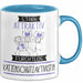 Katzenschutzaktivistin Tasse Geschenk Becher Stark Attraktiv Furchtlos Katzenschutzaktivistin Lustige Geschenkidee Blau Trendation