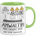 Anwältin Tasse Geschenk Lustig Abstand Halten Hochleistungs-Anwältin Mit Drang Zur Perfektion Bei Der Arbeit Grün Trendation
