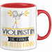Violinistin Geschenk Tasse Becher Die Frau Die Allen Kann Geschenkidee für eine Violinistin Lustig Rot Trendation