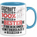 Trekking-Enthusiast Geschenk Lustiger Spruch für Trekking-Enthusiast Geschenkidee Bester Trekking-Enthusiast Der Welt Blau Trendation
