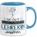 Lehrerin Geschenk Tasse So Gut Kann Nur Eine Lehrerin Aussehen Geschenkidee Geburtstag Weihnachten Lustig Blau Trendation