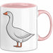 Gans Tier Gänse Bauer Tasse Becher Geschenk Lustige Geschenkidee Spruch Rosa Trendation