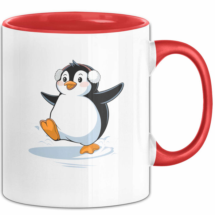 Pinguin Liebhaber Tasse Geschenk Lustige Geschenkidee Spruch Für Kälte Fans Rot Trendation