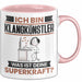 Klangkünstler Tasse Geschenk für Klangkünstler Geburtstag Lustiger Spruch Kaffee-Becher Was Ist Deine Superkraft Rosa Trendation