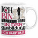 Bankkauffrau Ausbildung Start Geschenk Tasse Ich Bin Bankkauffrau In Der Ausbildung Ich Darf Das Kaffee-Becher Geschenkidee Weiß Trendation