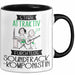 Soundtrack-Komponistin Tasse Geschenk Becher Stark Attraktiv Furchtlos Soundtrack-Komponistin Lustige Geschenkidee Trendation