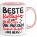Bürokollege Tasse Geschenk Lustige Geschenkidee Spruch Beste Kollegin Rosa Trendation