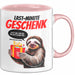 Sarkastisches Faultier Tasse Geschenk Lustige Geschenkidee Spruch Last Minute Geschenk Rosa Trendation