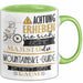 Mountainbike-Guide Tasse Geschenk Lustiger Spruch Bitte Erheben Sie Sich Seine Majestät Die Mountainbike-Guide Betritt Den Raum Grün Trendation