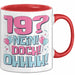 19er Geburtstag Geschenk Männer Frauen 19 Nein Doch Ohhhh Lustiger Spruch Geschenkidee Kaffee-Becher Rot Trendation