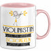 Violinistin Weil Es Keinen Schöneren Beruf Gibt Tasse Geschenk für Eine Violinistin Lustig Rosa Trendation
