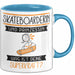 Skateboarderin Und Prinzessin Tasse Geschenk Für Eine Skateboarderin Geburtstag Was Ist Deine Superkraft Blau Trendation