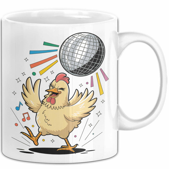 Hühnerliebhaber Tasse Geschenkidee für Geflügel Fans Weiß Trendation