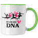 Trendation - Ballett Ballerina Tänzerin Tasse Mädchen Geschenk Frauen Tanzen Geschenkidee Kaffeetasse Grün Trendation