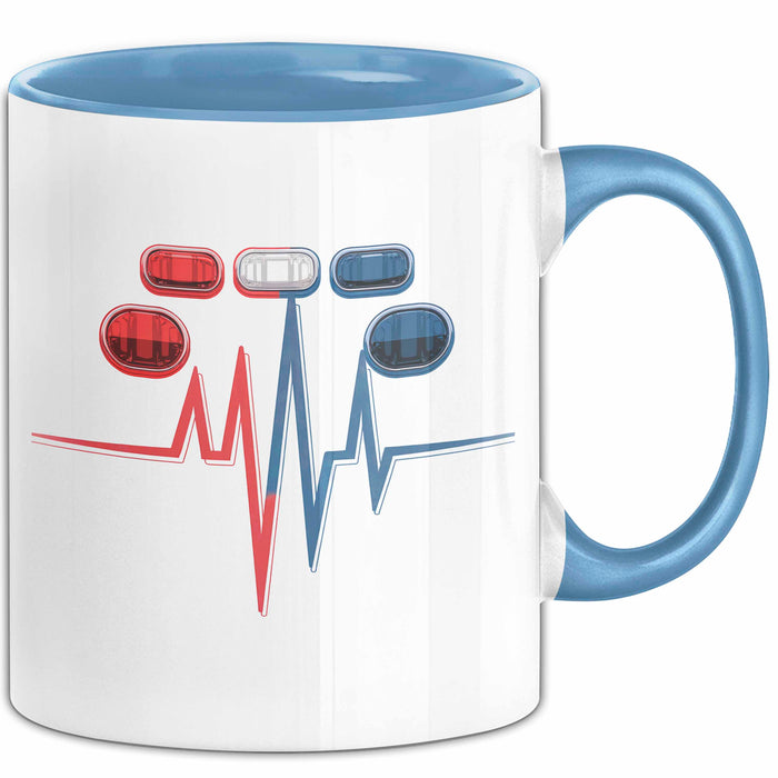 Sanitäter Tasse Geschenkidee Notfallmediziner Geschenkidee Lustig Blau Trendation