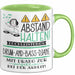 Drum-and-Bass-DJane Tasse Geschenk Lustig Abstand Halten Hochleistungs-Drum-and-Bass-DJane Mit Drang Zur Perfektion Bei Der Arbeit Grün Trendation