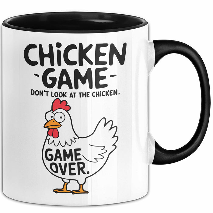 Sarkistisches Huhn Tasse Geschenk Lustige Geschenkidee Spruch Hühnerspiel Schau Nicht Auf Das Huhn Trendation