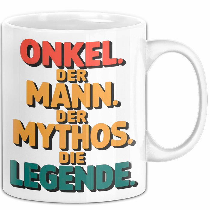Onkel Sarkastisch Sarkasmus Tasse Geschenk Lustige Geschenkidee Spruch Onkel Der Mann Der Mythos Die Legende Weiß Trendation