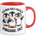Pinguin Tier Tasse Geschenk Lustige Geschenkidee Spruch Ich Mag Halt Einfach Pinguine Rot Trendation