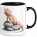 Reptil Bartagame Tasse Geschenk Lustige Geschenkidee Spruch Schwarz Trendation