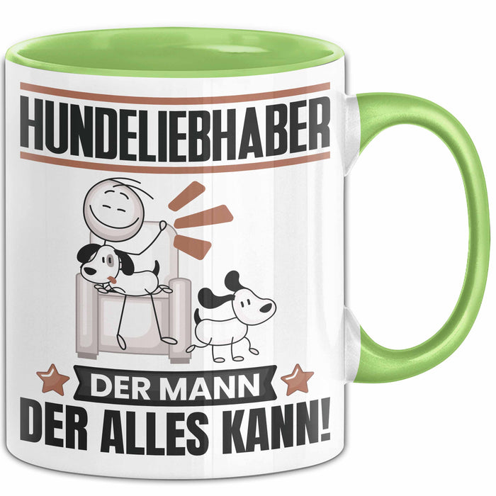 Hundeliebhaber Tasse Geschenk für Hundeliebhaber Der Mann Der Alles Kann Geschenkidee zum Geburtstag Grün Trendation
