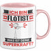 Flötist Tasse Geschenk für Flötist Geburtstag Lustiger Spruch Kaffee-Becher Was Ist Deine Superkraft Rosa Trendation