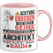 Architekt Geschenk Tasse Lustiger Spruch Erheben Sie Sich Der Architekt Betritt den Raum Rosa Trendation