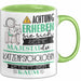 Katzenpsychologin Tasse Geschenk Lustiger Spruch Bitte Erheben Sie Sich Seine Majestät Die Katzenpsychologin Betritt Den Raum Grün Trendation