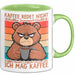 Kaffeeliebhaber Tasse Geschenk Lustige Geschenkidee Spruch Kaffee Macht Einfach Seinen Job Ich Mag Kaffee Grün Trendation