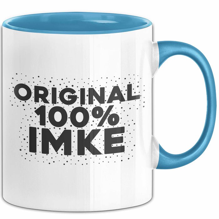 Imke Tasse Original 100% Imke Geschenk Blau Trendation
