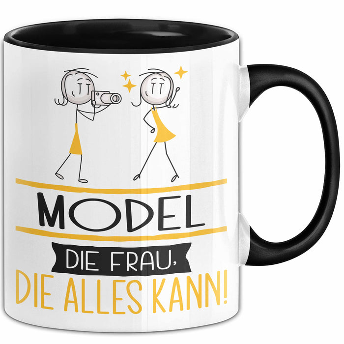 Model Geschenk Tasse Becher Die Frau Die Allen Kann Geschenkidee für eine Model Lustig Trendation